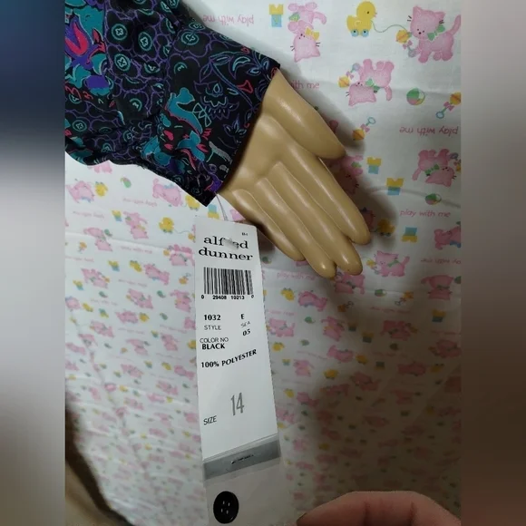 NWT Alfred Dunner women's plus size 14 button up professional blouse shirt top - Picture 7 of 11